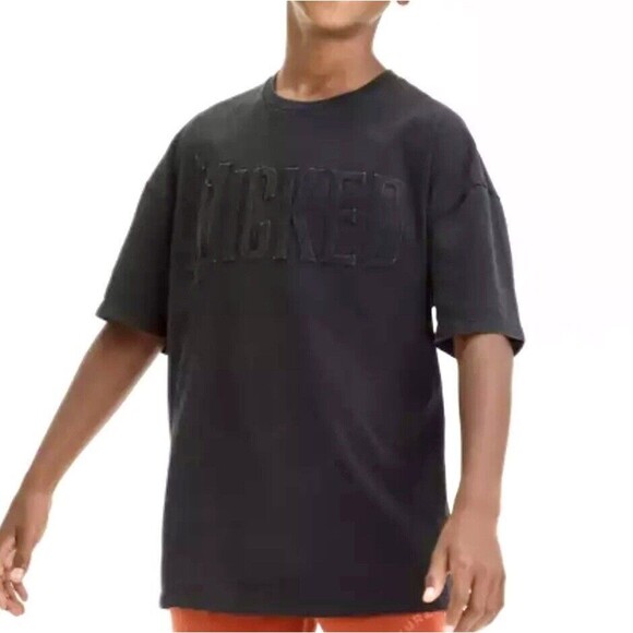 New With Tags Wicked Embossed Boys S Short Sleeve Graphic T-Shirt Charcoal Gray - Picture 1 of 1